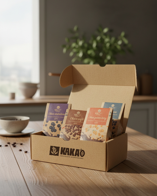 Regalo por el día del amor de 4 frutos bañados en chocolate