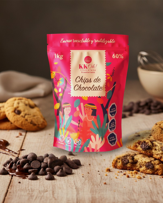 Chips de chocolate 60% cacao ecuatoriano Kakao Chocolates