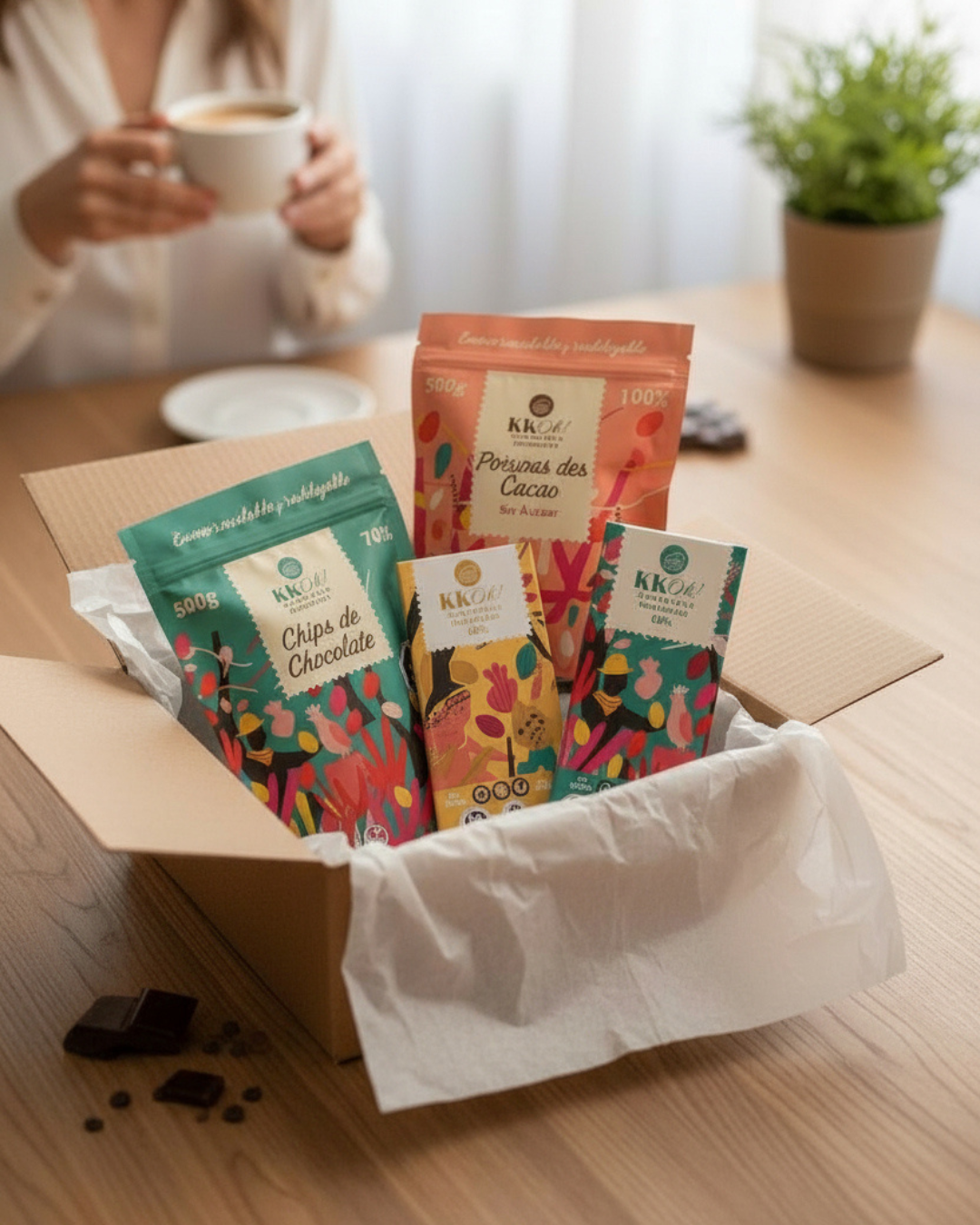 Un pack extra delicioso (500gr) con chocolate vegano – kakaochocolates