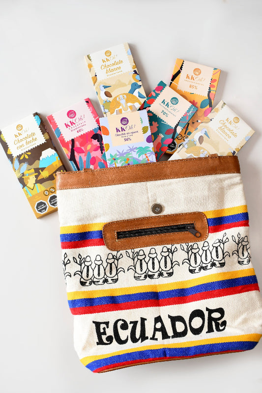 Barra de chocolate ecuatoriano del pack de regalo