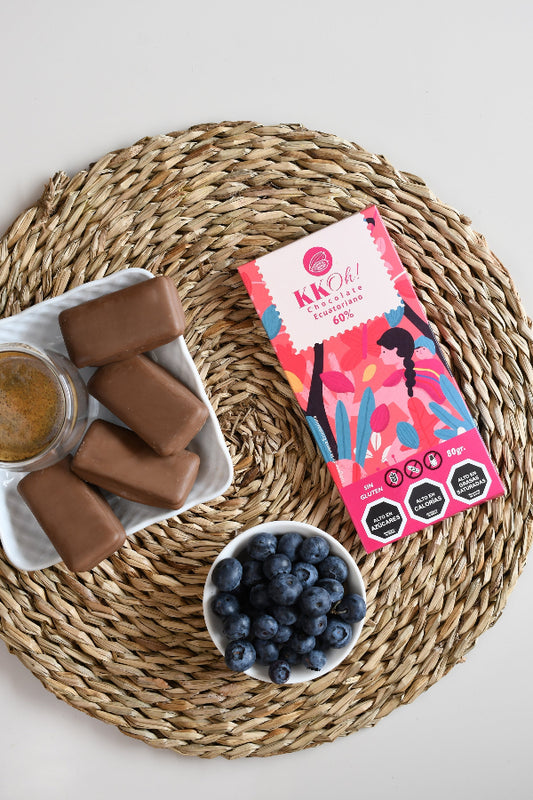 Barra de chocolate amargo del regalo de 3 barras