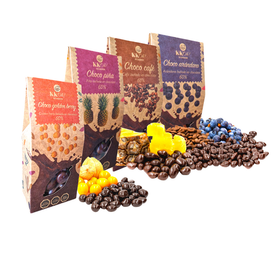 Empaque del regalo día del padre frutos bañados