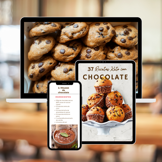 E-BOOK 37 RECETAS KETO CON CHOCOLATE