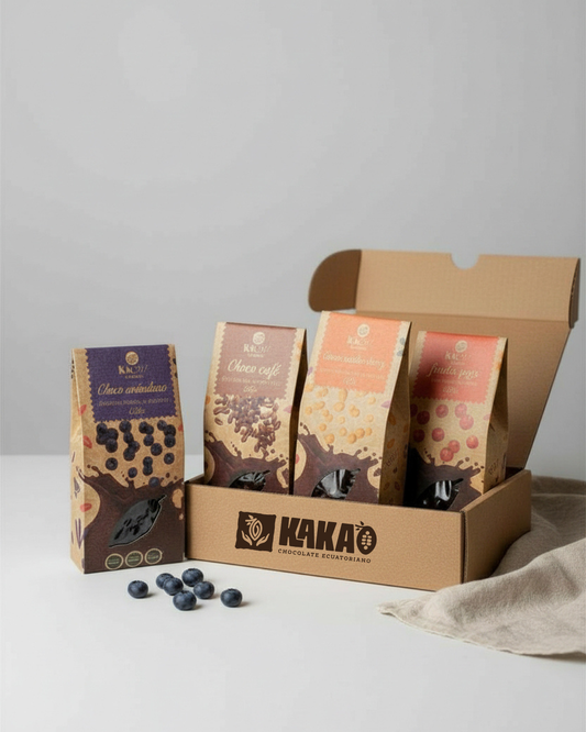 Regalo de 6 frutos bañados en chocolate