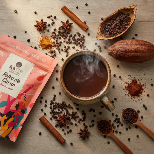 Cacao en polvo amargo 100% puro Kakao Chocolates