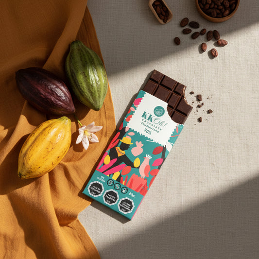 Barra de chocolate amargo 70%