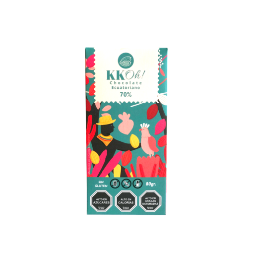 Barra de chocolate amargo 70%