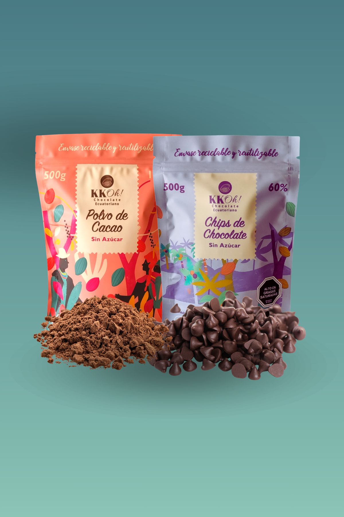 Contenido del pack fit de chocolate sin azúcar